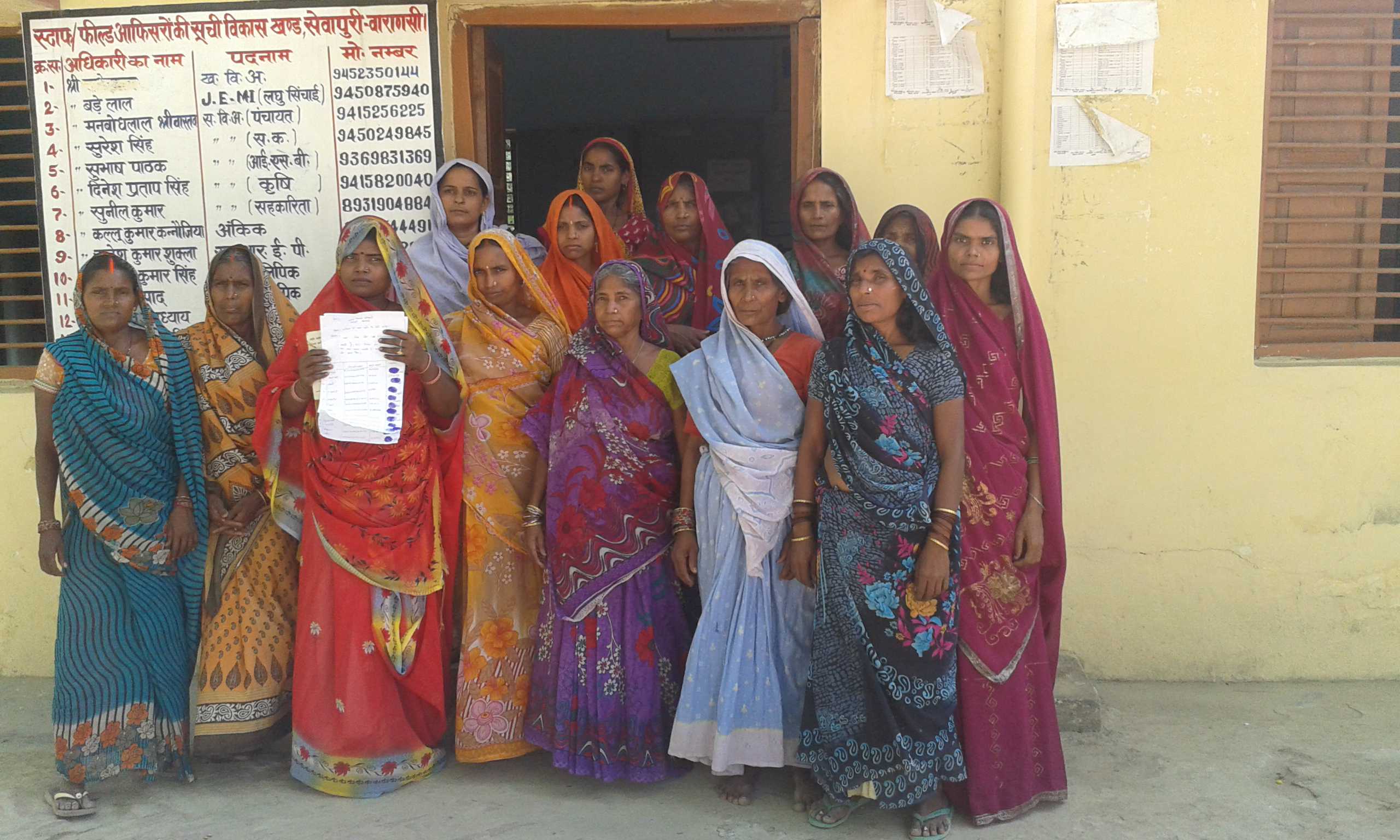 Women’s Group(s) raised their collective demand at Block Office for MNREGA works & got succeed